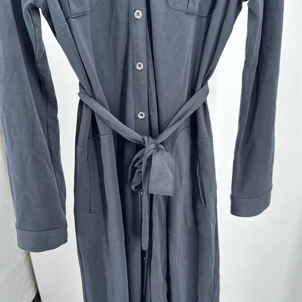 Soft Surroundings Black Button Front Pockets Tie … - image 8